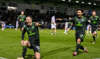 Callum McGregor celebrates
