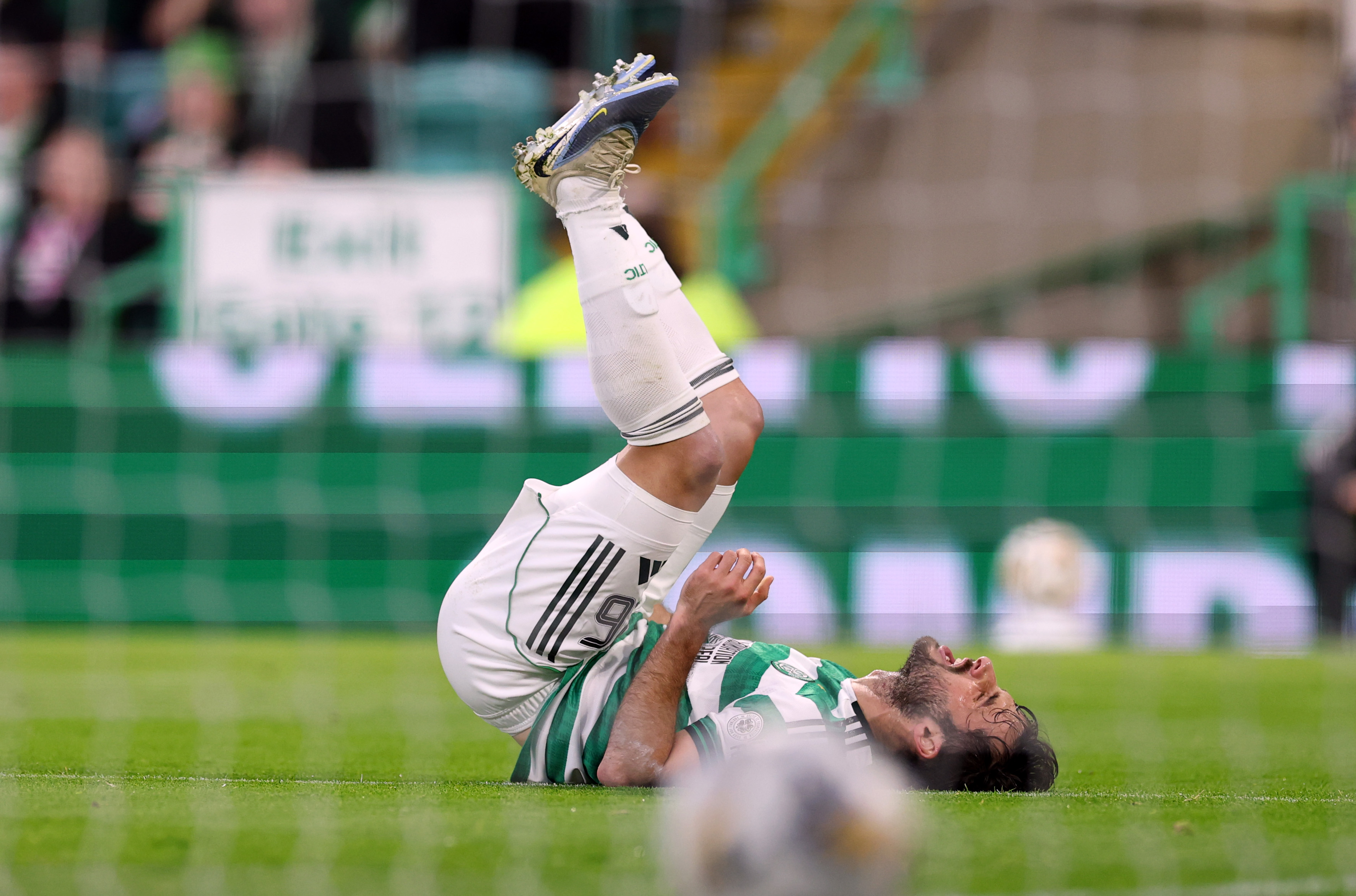 Marcelo Saracchi of Celtic is injured