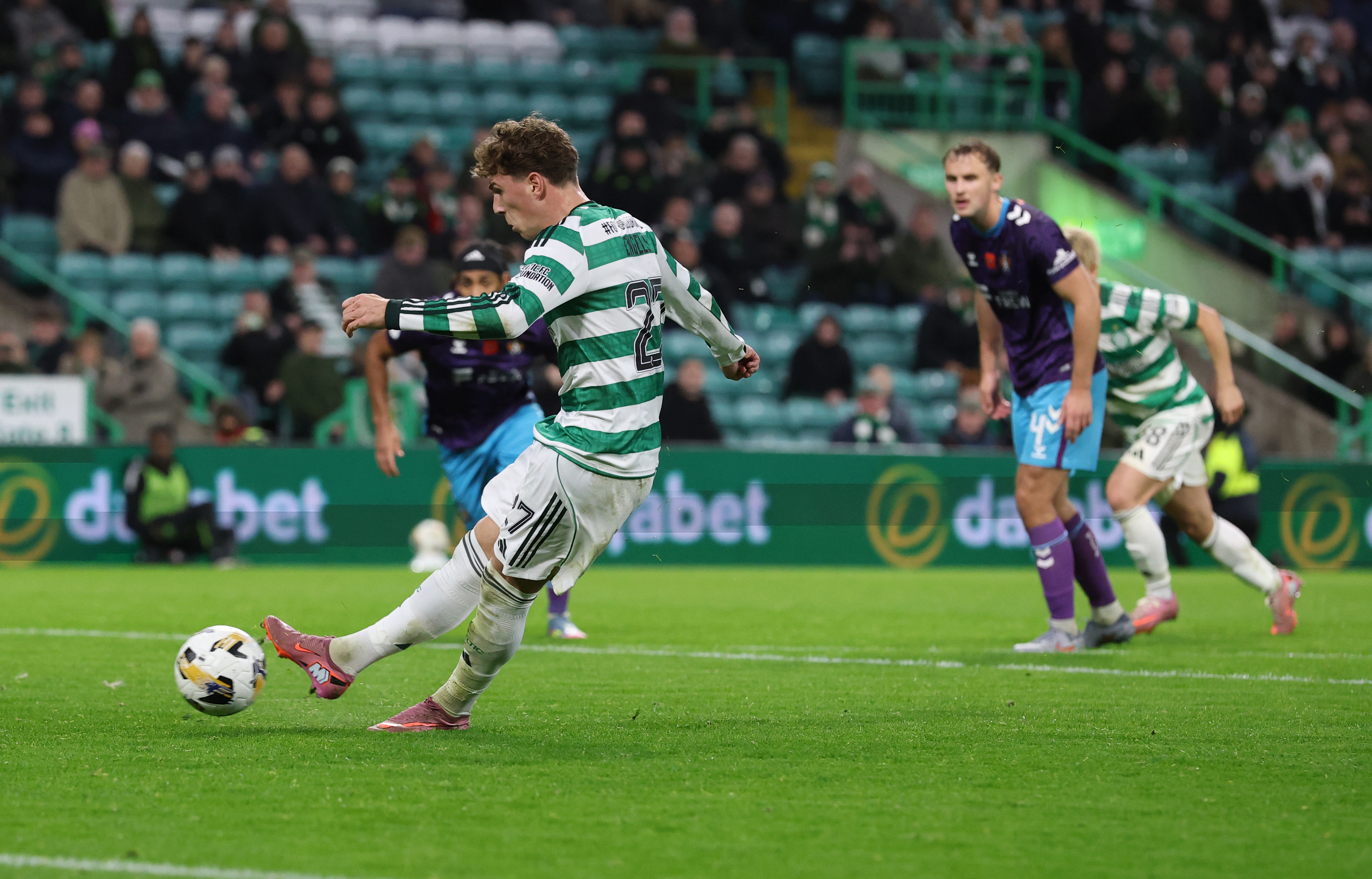 Arne Engels of Celtic scores 