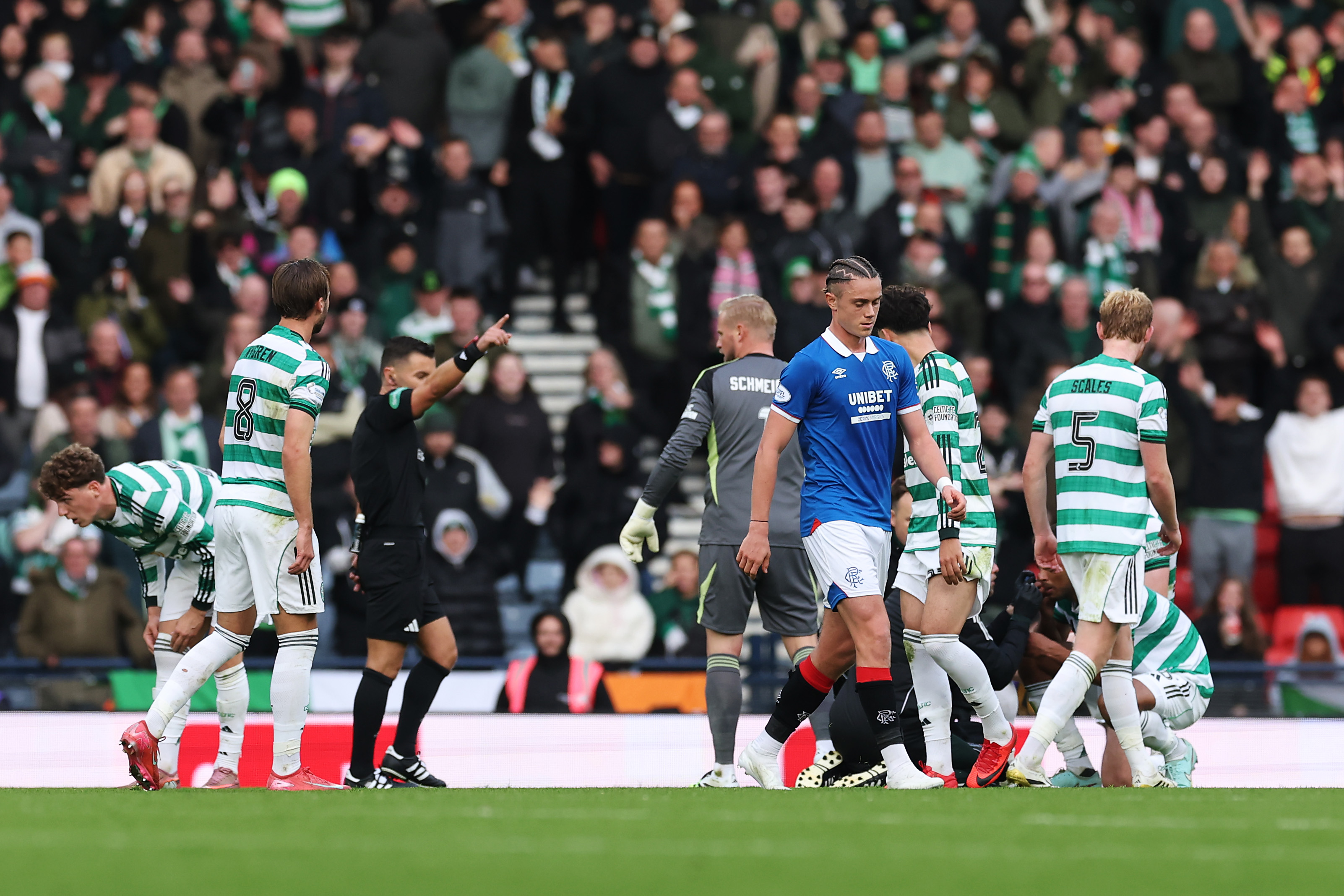 Aasgaard of theRangers walks off 