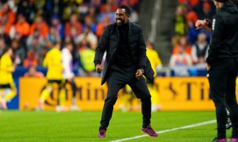 Columbus Crew head coach Wilfried Nancy celebrates