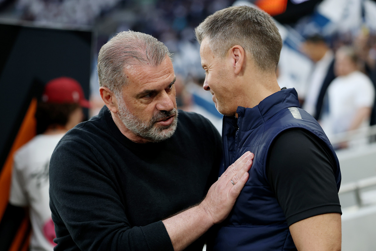 Ange Postecoglou and Kjetil Knutsen