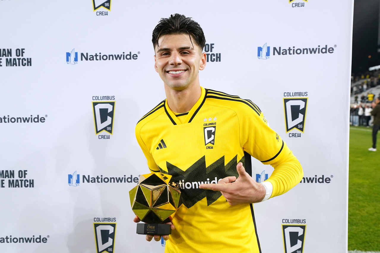 Max Arfsten of the Columbus Crew 
