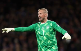 Kasper Schmeichel of Denmark