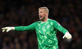 Kasper Schmeichel of Denmark