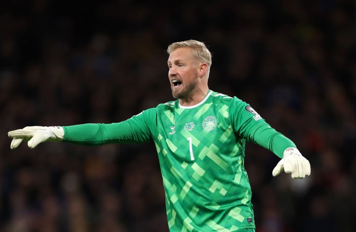 Kasper Schmeichel of Denmark