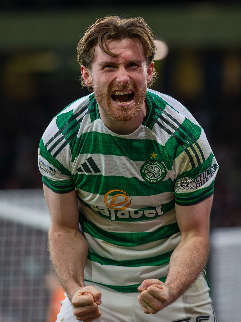 Anthony Ralston celebrates