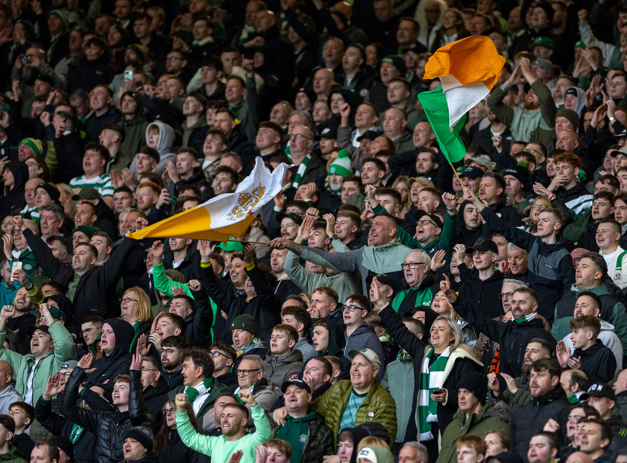 Celtic supporters at Hampden.