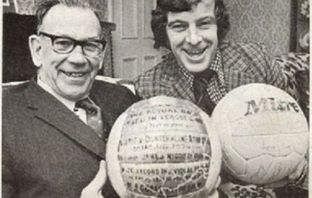 Celtic goal-scoring heroes Jimmy McGrory and Dixie Deans...