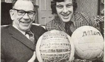 Celtic goal-scoring heroes Jimmy McGrory and Dixie Deans...