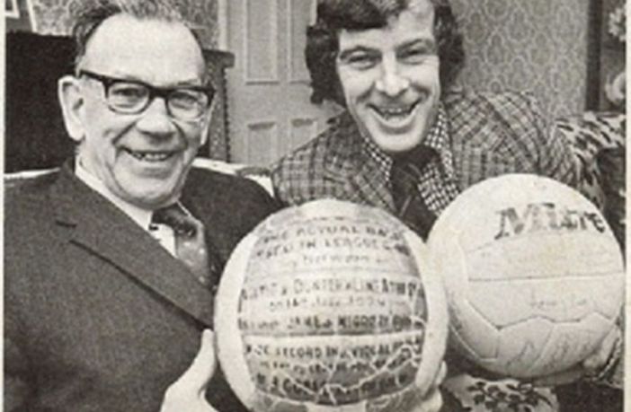 Celtic goal-scoring heroes Jimmy McGrory and Dixie Deans...