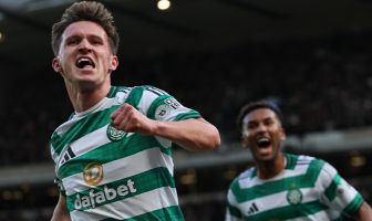 Johnny Kenny celebrates.