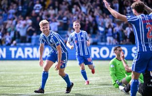 David Watson of Kilmarnock celebrates