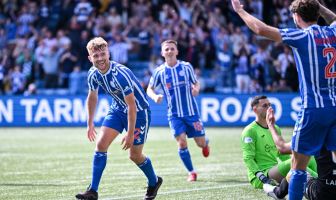 David Watson of Kilmarnock celebrates