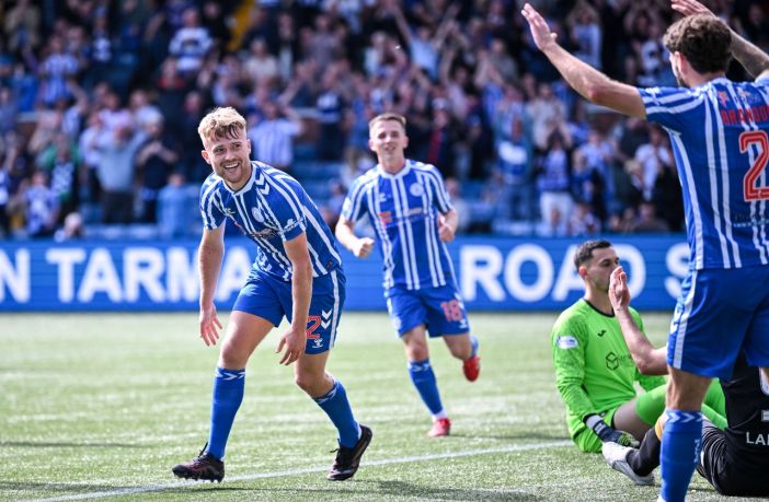 David Watson of Kilmarnock celebrates