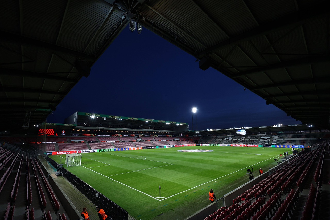 A general view of FC Midtjylland stadium 