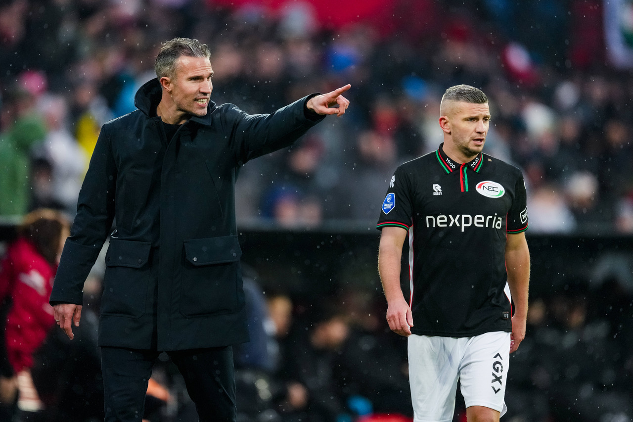 Coach Robin van Persie of Feyenoord