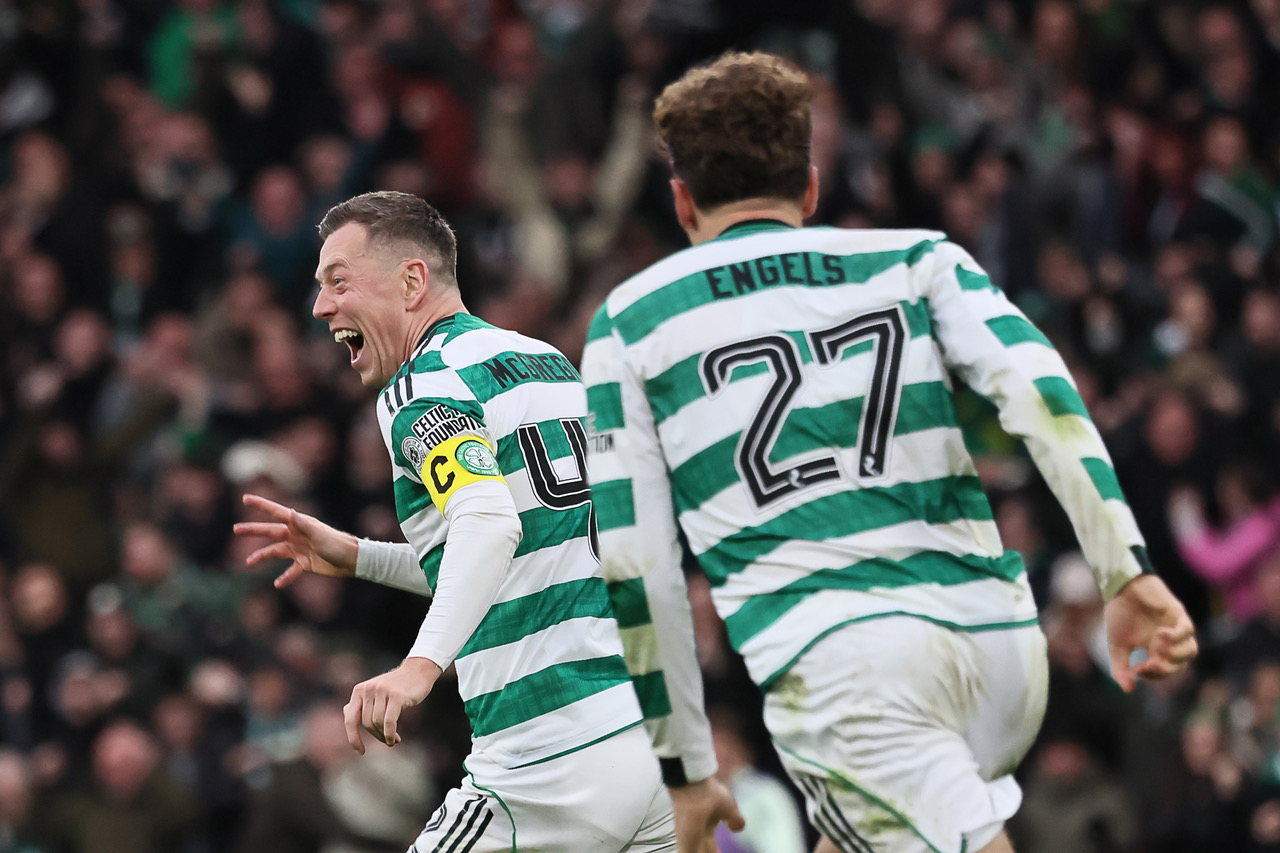 Callum McGregor celebrates