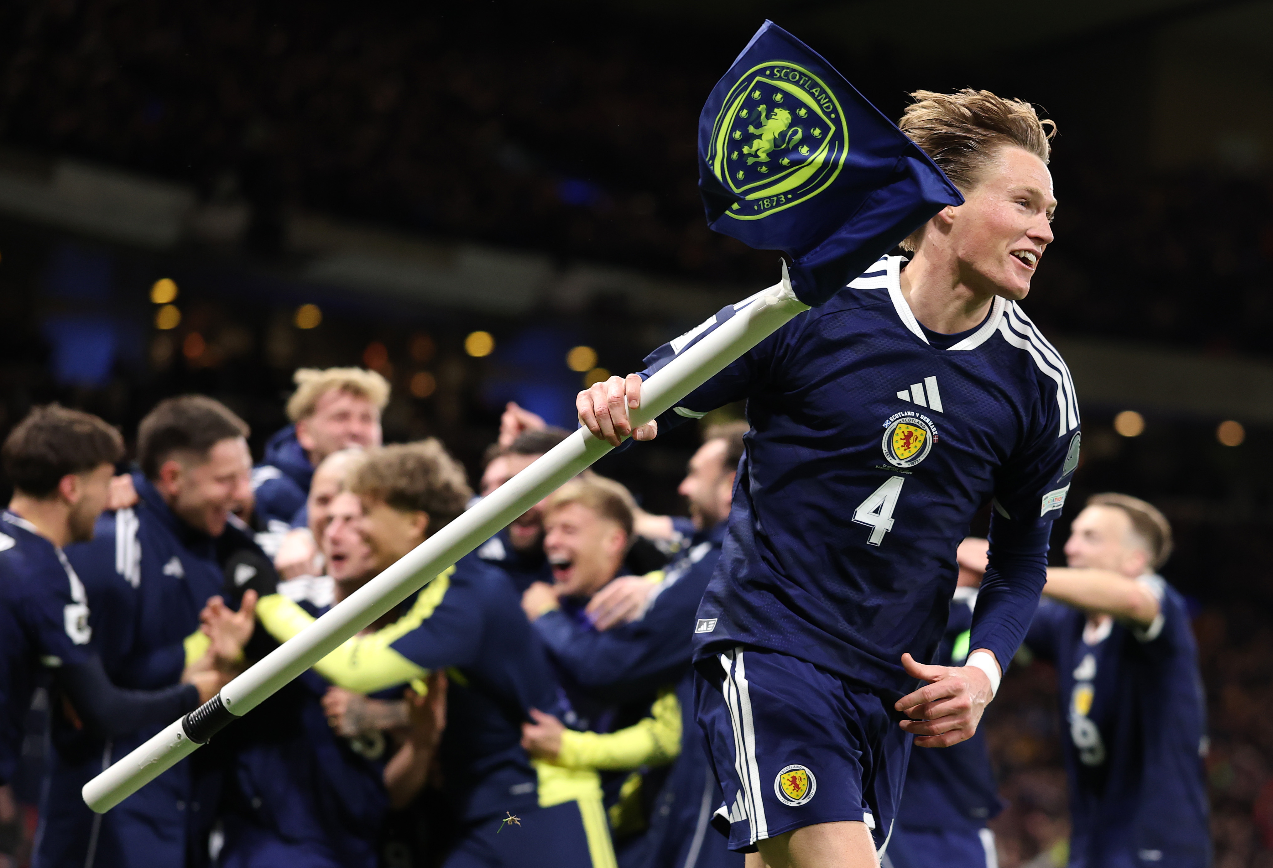 Scott McTominay of Scotland celebrates