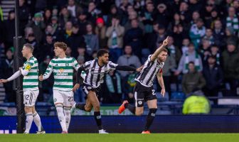 St Mirren celebrate