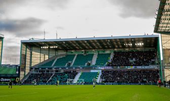 Empty seats at Easter Road