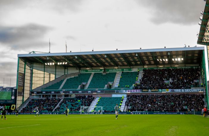 Empty seats at Easter Road