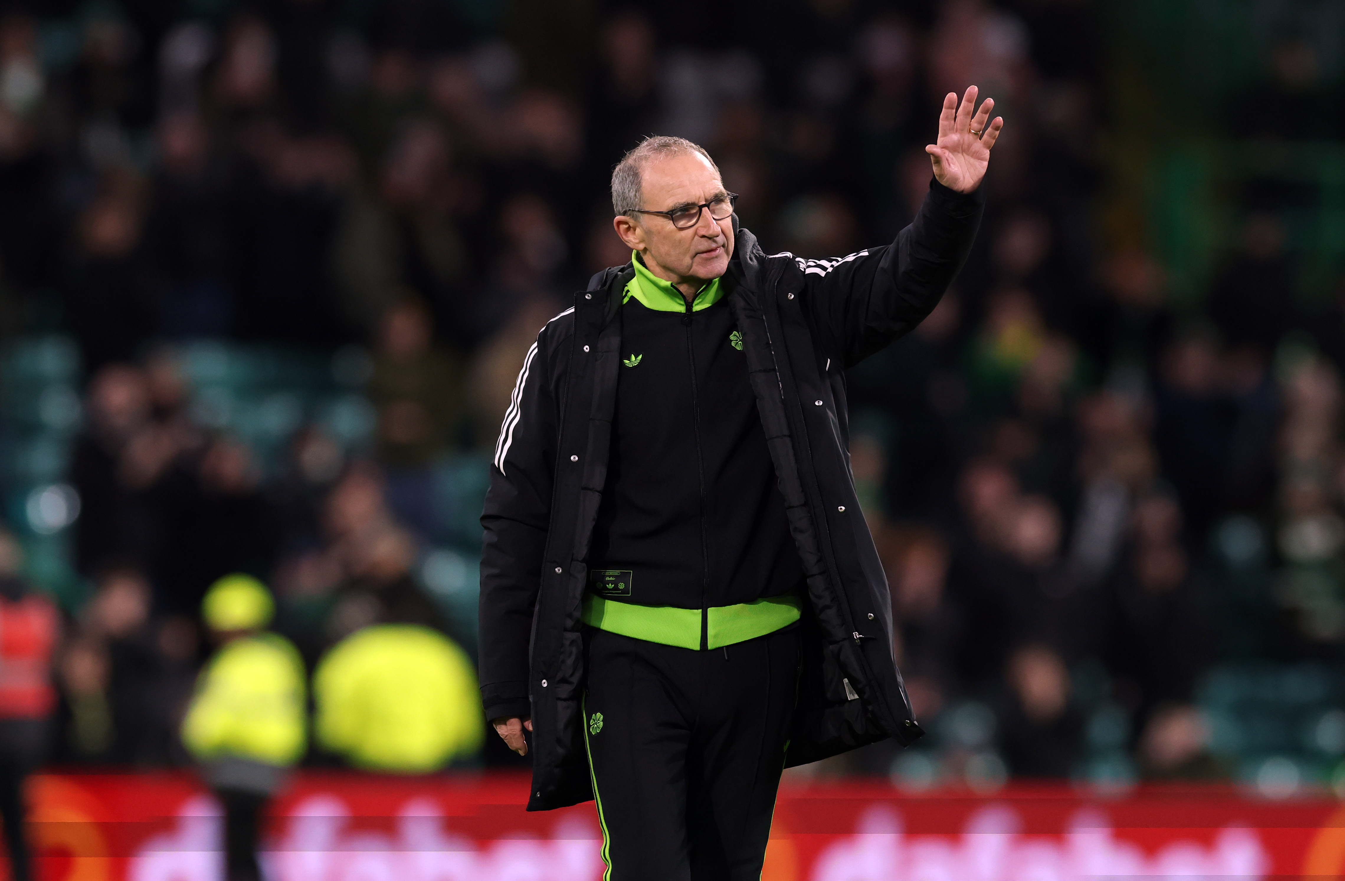 Celtic interim manager Martin O'Neill at full time 