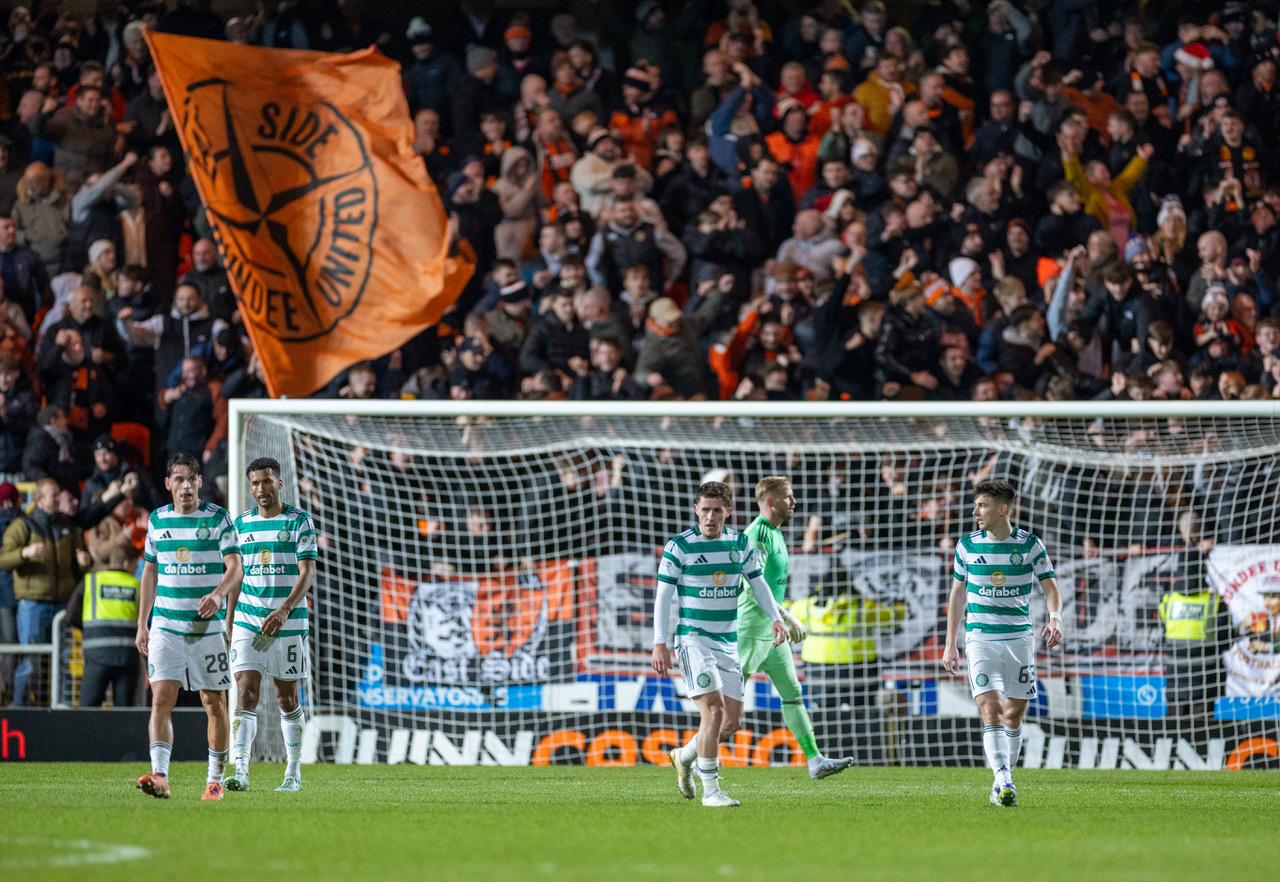 Celtic lose at Tannadice 