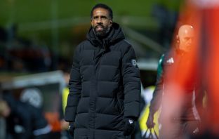 Wilfried Nancy, Dundee Utd v Celtic, Scottish Premiership. Tannadice, 17 December 2025. Photo Vagelis Georgariou (The Celtic Star)