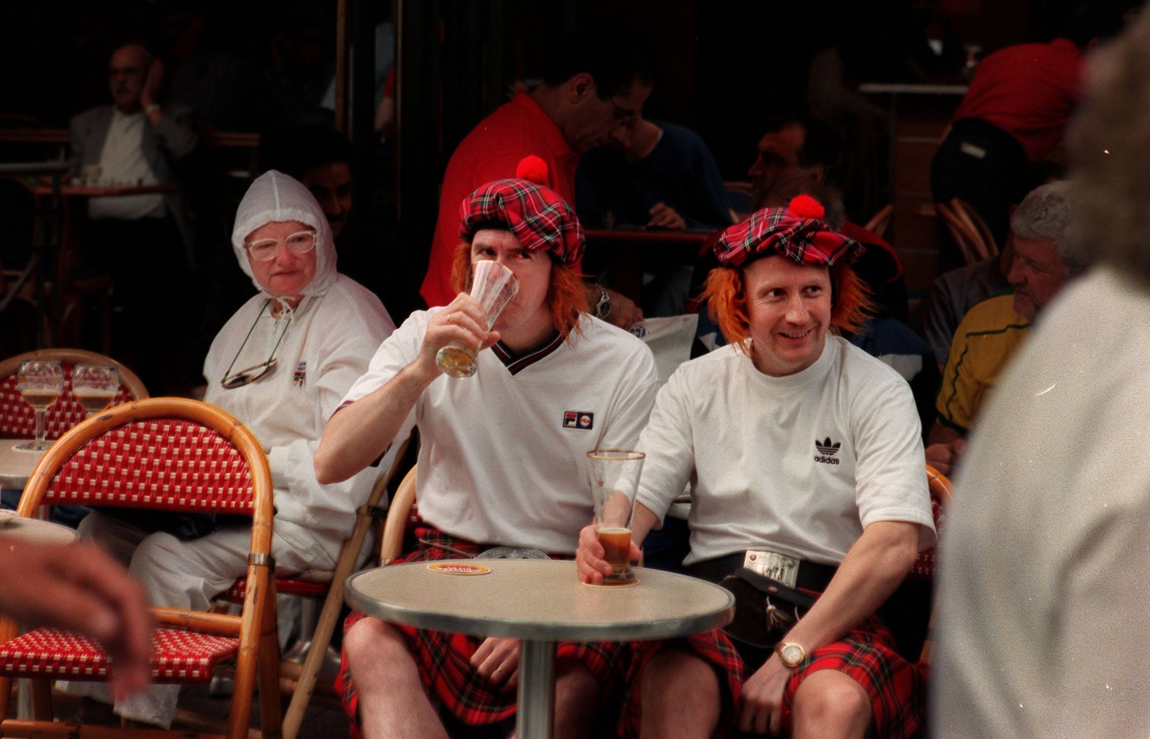 Tartan Army, France 1998, ahead of Scotland v Brazil