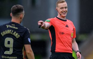 Referee Duncan Nicolson