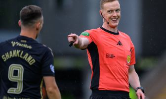 Referee Duncan Nicolson