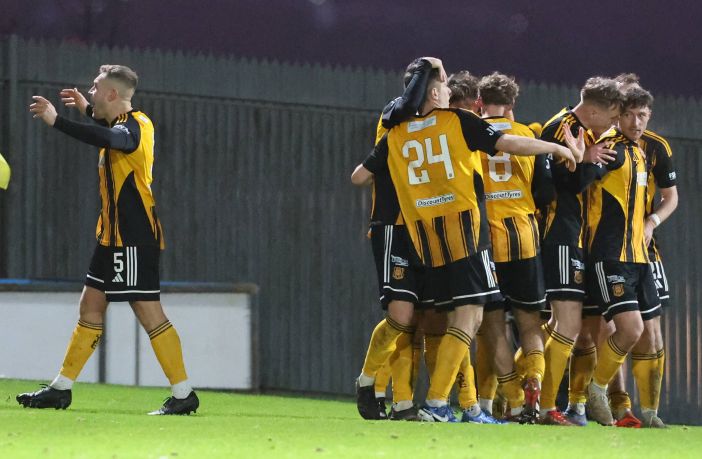 Auchinleck Talbot's players celebrate