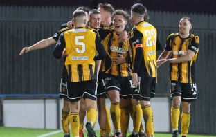 Auchinleck Talbot's players celebrate