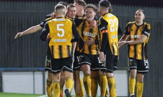 Auchinleck Talbot's players celebrate
