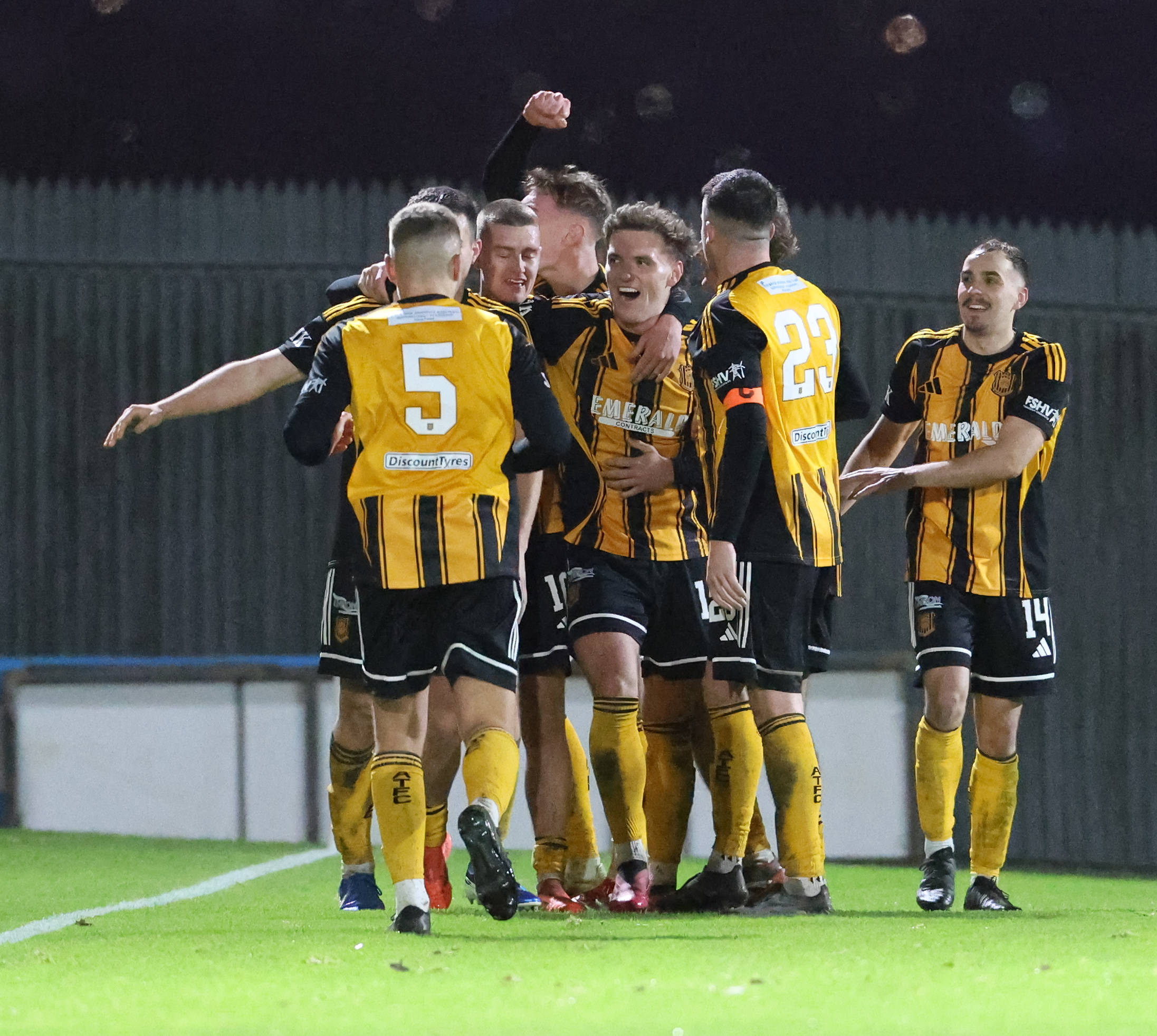 Auchinleck Talbot's players celebrate