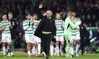 Martin O'Neill waves to the crowd