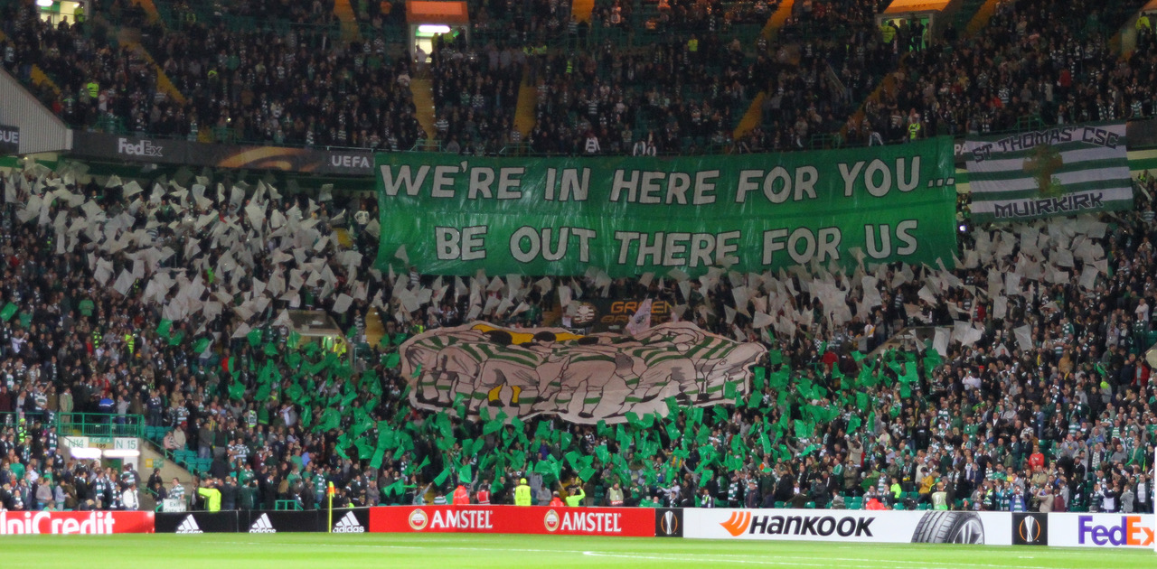 Green Brigade tifo 