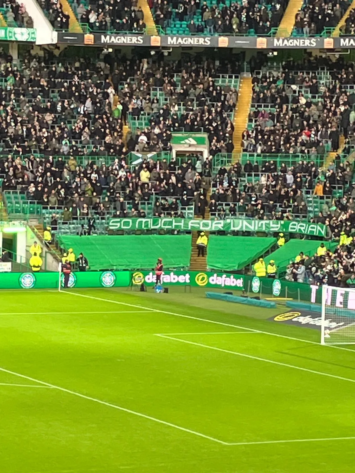 A message from the Green Brigade corner for Brain Wilson