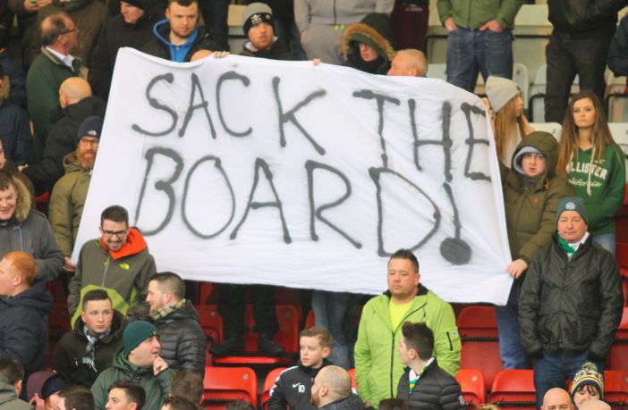 SACK THE BOARD BANNER