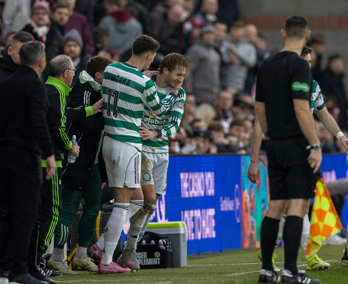 Benjamin Nygren celebrates.