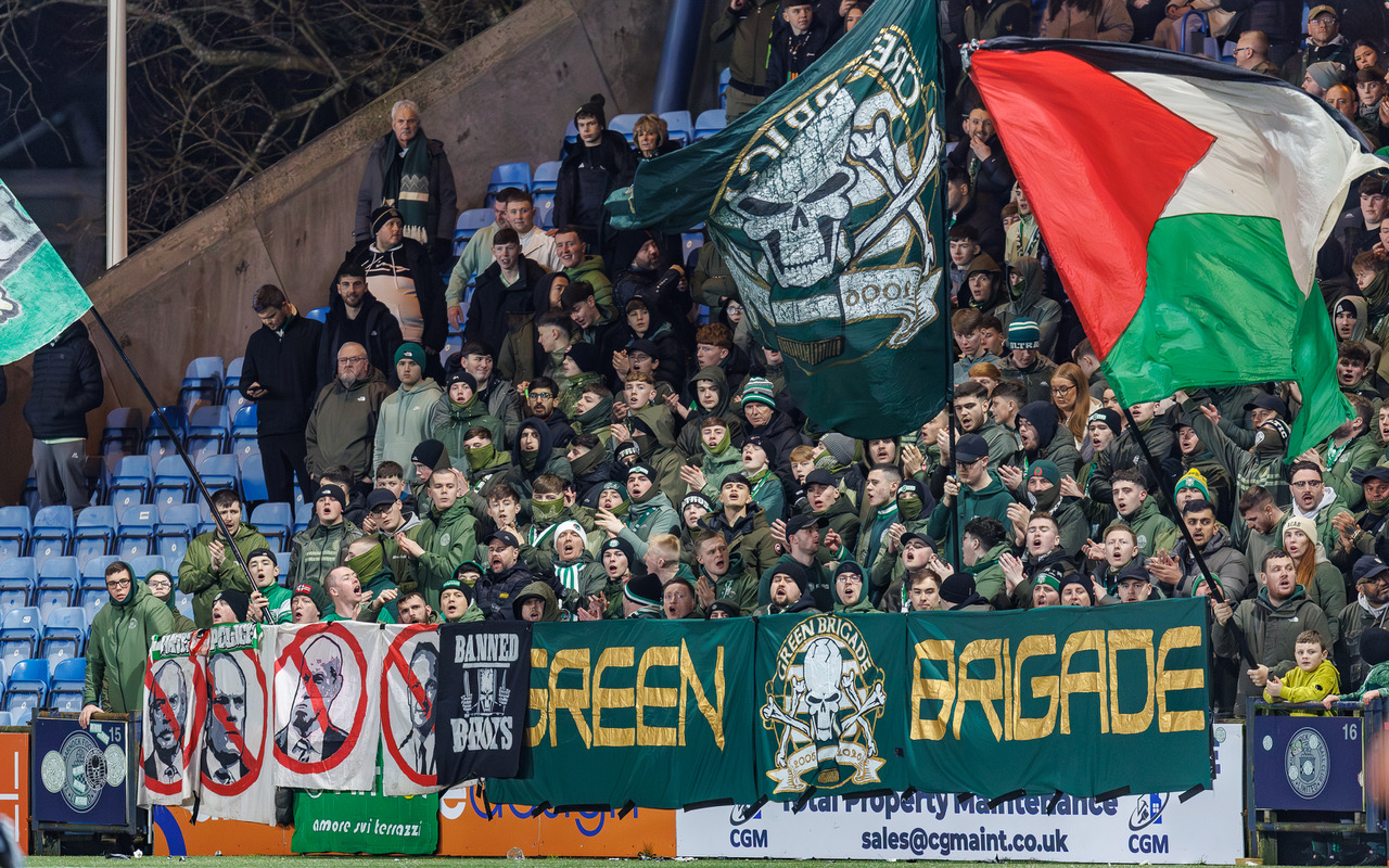 Green Brigade protest against the Celtic board