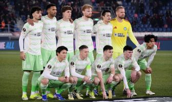 Celtic FC line up versus Bologna