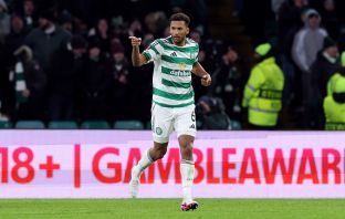 Auston Trusty of Celtic celebrates
