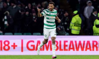 Auston Trusty of Celtic celebrates