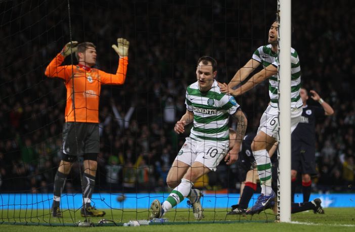 Anthony Stokes beats Falkirk keeper Michael McGovern