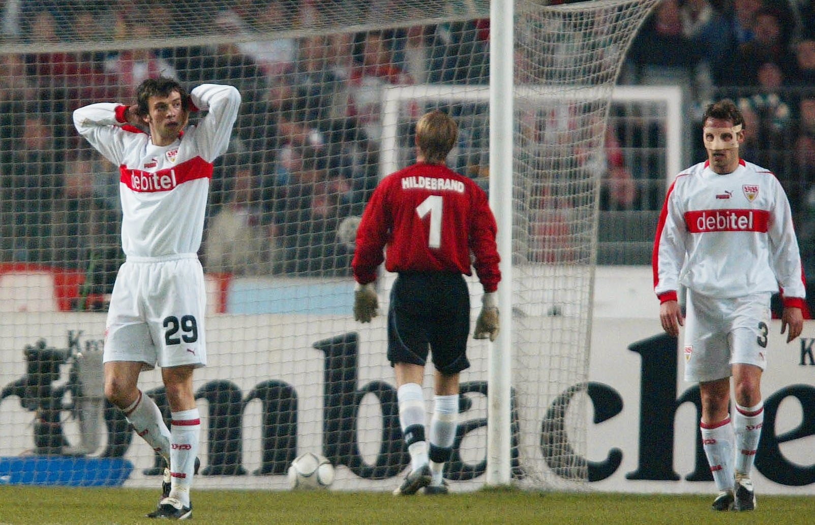 Dejected VfB Stuttgart players