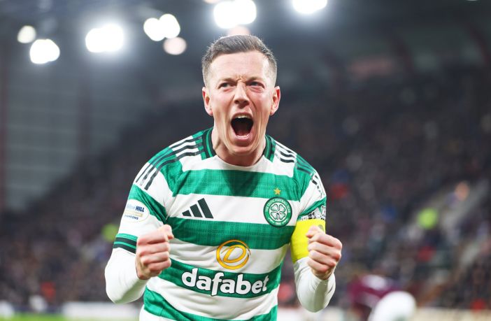 Callum McGregor of Celtic celebrates