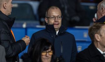 Head of Referees Willie Collum watches on