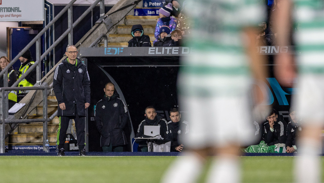 Martin O'Neill watches on.